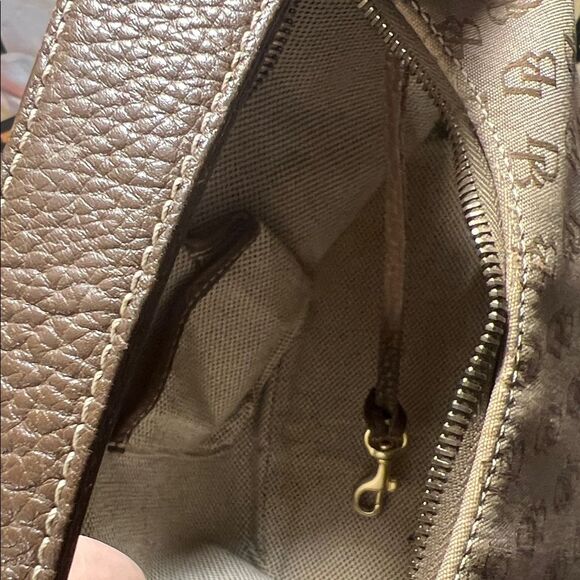 Dooney & Bourke Tan Mini Monogram Hobo Bag - Picture 10 of 14